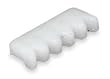 Battalion 3AEL3 Gear Clip, 1/2X 3/16 In, White, PK 10