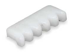 Battalion 3AEL3 Gear Clip, 1/2X 3/16 In, White, PK 10