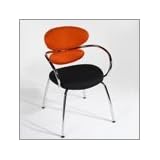 Euro Style 371751 Diva Arm Black Orange Chrome by Euro Style