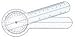 Pocket Goniometer, 360 protractor head