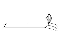 Label, Dymo Rhino, White 1/2