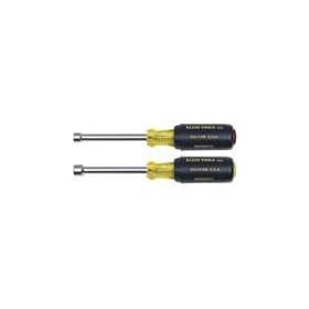 Klein Tools 630M 3" Hollow Shank Magnetic Tip Nut Driver Set (2 Pieces)