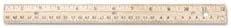 ACM10702 UNITED STATIONERS (OP) RULER,12" WOOD, ENG/METRI