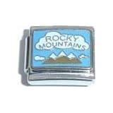 Clearly Charming Rocky Mountains Italian Charm Bracelet Link