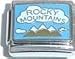 Clearly Charming Rocky Mountains Italian Charm Bracelet Link
