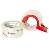 Universal Mailing and Storage Tape, 48mm x 50m, 3 Core, 2 Rolls with Dispenser/Pack 31102 / UNV31102