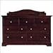 Young America by Stanley GenAmerica Merlot 7 Drawer Double Dresser with Changing Station