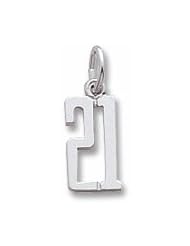 Number 21 Charm