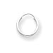 14k White Gold Polished 1.5mm Single Endless Hoop Earring