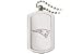 New England Patriots Dog Tag Necklace