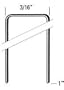 Bostitch SB97-1GLS 1-in Leg 20-Gauge 3/16-in Crown Staple Galvanized (5,000 pk)