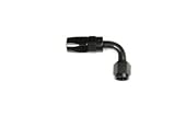 -6AN 90 Degree Elbow Full Swivel Hose End -Black