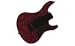 French Craft Rubber Black-red Rhinestones Guitar Buckle