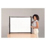 158199: Metroplan Tabletop Portable Projection Screen - 50 inch Diagonal (76cm x 102cm) (SS5000)