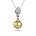 0.50 Ct Diamond & Golden South Sea Pearl