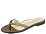 Taryn Rose Viviana | Women's Dress Flat Shoes Black/Gold Disco
