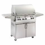 FireMagic A660S-2E1-62 Aurora A660S Portable Barbecue with Single Side Burner and Rotisserie Backburner