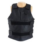 Motorcycle Vests - Bullet Proof Leather Vest Style Motorcycle Vest MV321