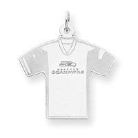 Sterling Silver Seattle Seahawks Medium Jersey Logo Charm - JewelryWeb
