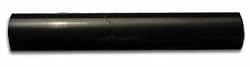 Pencil Bullnose Black Marble 12" Polished Trim