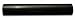 Pencil Bullnose Black Marble 12" Polished Trim