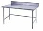 Advance Tabco 14-Gauge Stainless Steel Top - w/ Backsplash & Open Base - Model TKSS-305