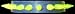 Choker, Uv Yellow Spikes w/ Clear Band