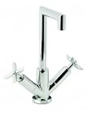 Hudson Reed P-zazz Mono Basin Mixer with Swivel Spout and Push Button Waste