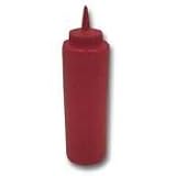 BOTTLE SQZ RED CAP 12 OZ, CS 1/DZ, 06-0524 TRAEX SERVING ACCESSORIES