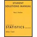 A Student Solutions Manual for First Course in Statistics 10th (tenth) edition