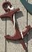 Amish Handmade Nautical 22 Inch Wood Yard Stake Anchor Decoration with Rope. This Anchor Is Great for Your Nautical Garden Decor. It Will Add Class to Any Nautical Display. Measures 16 1/2