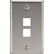 LEVITON 2 PORT STAINLESS NIC
