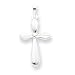 Sterling Silver Cross Pendant with 20 Inch Sterling Silver Chain