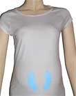 11n3 llIbHL. SL160  Boy Baby Feet Maternity Tee