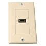 Petra PET0465 Single HDMI Wall Plate (Almond)