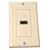 Petra PET0465 Single HDMI Wall Plate (Almond)