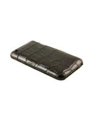 Oak iPhone 3G / 3GS Clip On Case - Genuine Crocodile Skin Leather