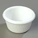 Melamine Ramekin Fluted Sides 2 oz. White 4 Dozen per case, 48/CS