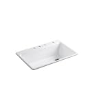 KOHLER K-5871-4A2-0 Riverby Single Four-Holes White