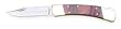 Westward 1YJF5 Folding Pocket Knife, Red/Brass, 3 1/4 In