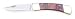 Westward 1YJF5 Folding Pocket Knife, Red/Brass, 3 1/4 In