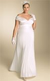 Igigi Plus Size Eveline Pleated Wedding Gown