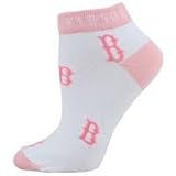 Boston Red Sox Ladies 9-11 Pink Team Colors Ankle Socks
