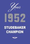 1952 Studebaker Champion Owner's Manual
