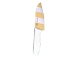 Review Ticera Cutlery  / Ticera C-14K White and Yellow Santoku Knife 5.5-in.