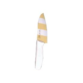 Ticera C-14K White and Yellow Santoku Knife 5.5-in. by Ticera