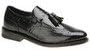 Executive Imperials Men's Wingtip Slip-On 10 D(M) US Black