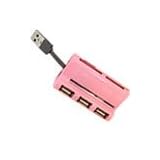 Panasonic Speed 4 Ports Hub Card Reader(Pink) laptop