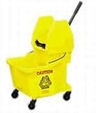 WaveBrake Down Pressure Mop Bucket/Wringer Combination, 35 Quart, Brown RUB757788BN