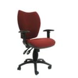 GGI Felix High Back Operators Height Adjustable Armchair Garnet PS6920